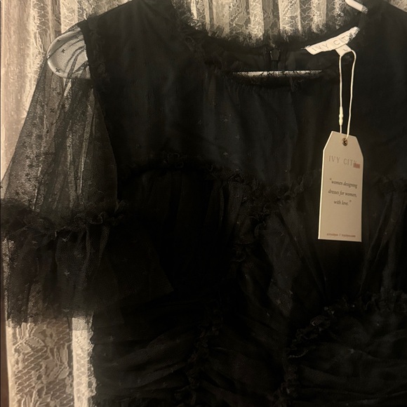 Ivy City Co. Whimsical Black Maxi Dress, NWT - Picture 8 of 9